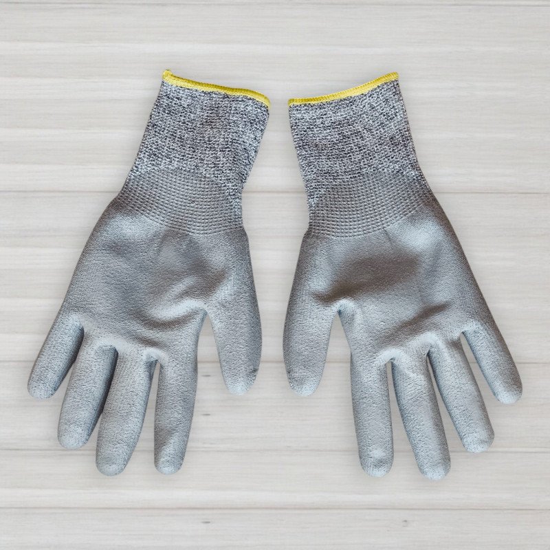 Рукавички спандексно-нейлонові з частковим поліуретановим покриттям Cut Cover 3, протипорізні