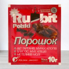 Порошок від тарганів, мурах, клопів Rubit, 10г