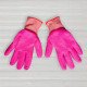 Рукавички стрейчові з частковим поліуретановим покриттям, рожеві