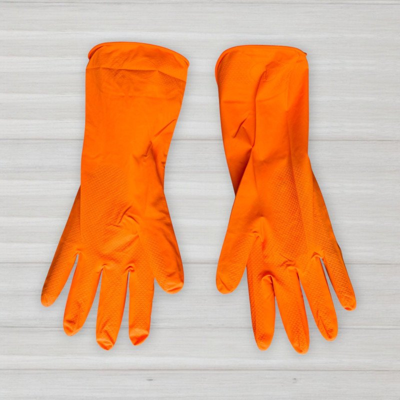 Рукавички латексні з довгим манжетом, розмір XL