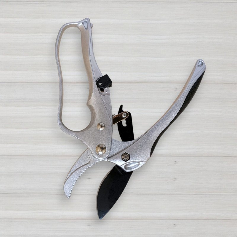 Секатор з храповим механізмом CY001, довжина 20см