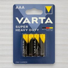 Батарейка сольова Varta Super Heavy Duti R3, AAA, 1,5V, 4шт/уп