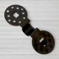 Кліпса для затіняючих сіток та тентів, полімерна, кругла, міні, 20шт/уп