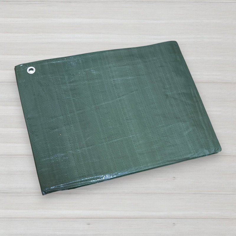 Тент поліпропіленовий зелений Plandeka, щільність 110г/м.кв, 3 Х 4м