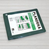 Тент поліпропіленовий зелений Plandeka, щільність 110г/м.кв, 4 Х 5м