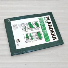 Тент поліпропіленовий зелений Plandeka, щільність 110г/м.кв, 4 Х 5м