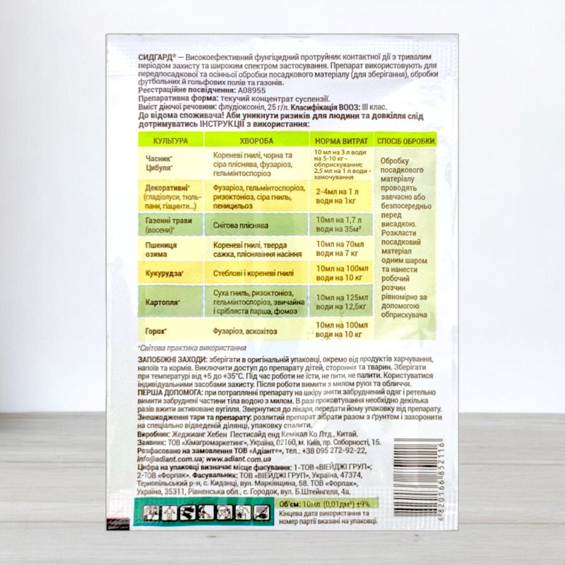 Протруйник Сидгард Adiant+, 10мл