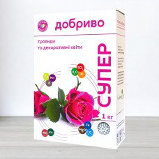 Добриво гранульоване Супер Добриво, 1кг, для троянд та декоративних квітів