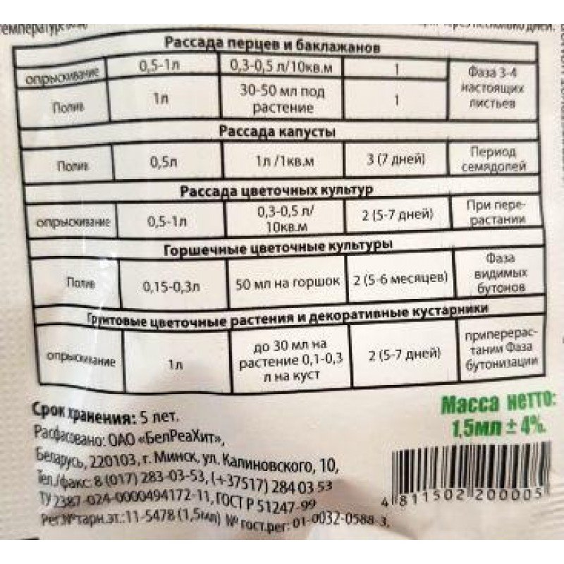 Регулятор росту Атлет, ампула 1,5 мл