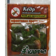 Пігулки від молі з ароматом Кедра, 10шт/уп (Засоби від молі)