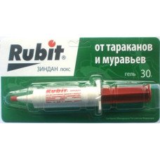 Інсектицид від тарганів та мурах Рубіт Зіндан, шприц-гель 30г (Засоби від мурах, тарганів, блох та клопів)