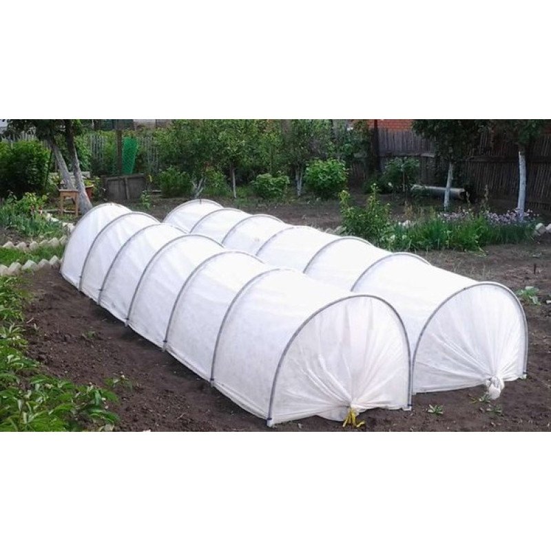 Агро-теплиця, щільність 40г/м.кв, ширина 0,8м, висота 0,8м, довжина 10м