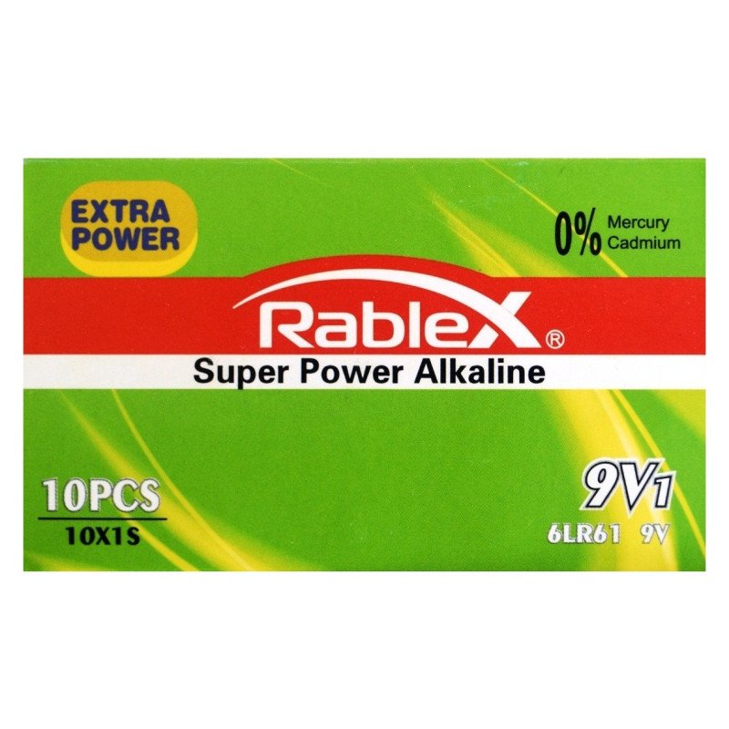 Батарейка лужна Rablex Super Power alkaline крона 6LR61, 9V