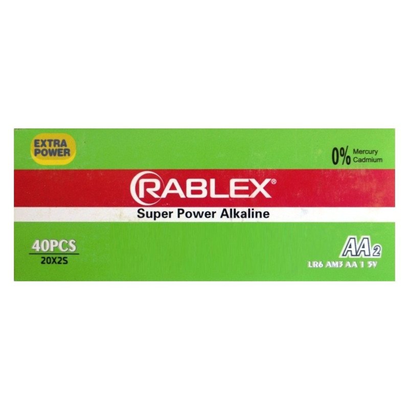 Батарейка лужна Rablex Super Power alkaline LR6, AA, 1,5V, 4шт/уп