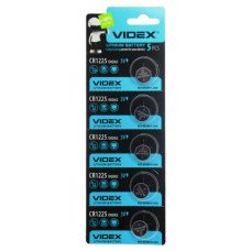 Батарейка літієва Videx таблетка CR1225, 3V, 5шт/уп