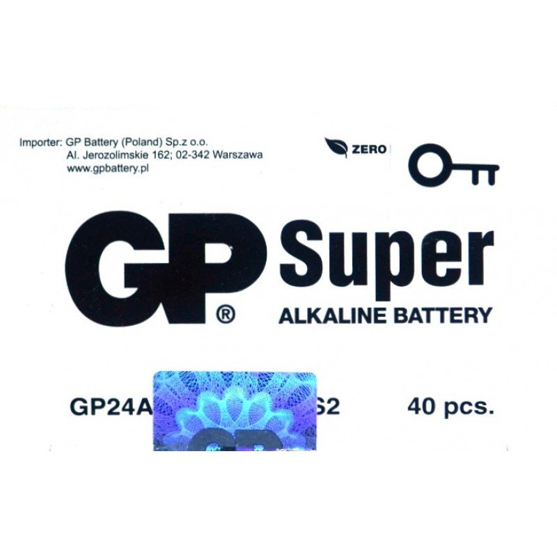 Батарейка лужна GP Super alkaline LR3, AAA, 1,5V, 4шт/уп