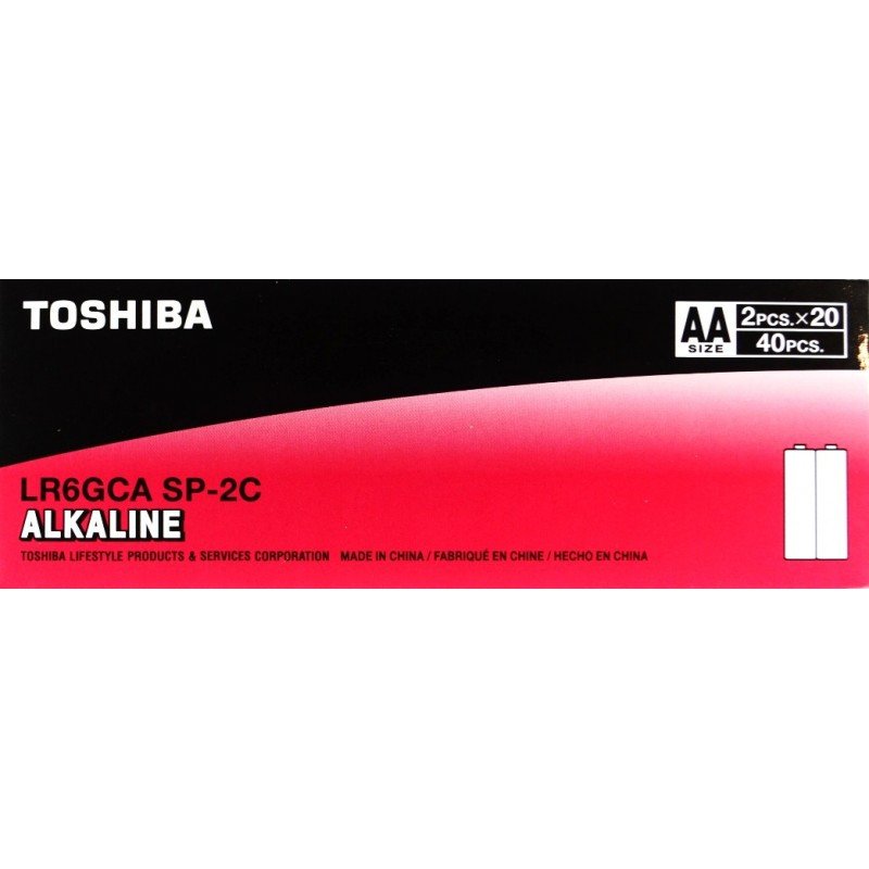 Батарейка лужна Toshiba alkaline LR6, AA, 1,5V, 4шт/уп