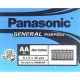 Батарейка сольова Panasonic R6, AA, 1,5V, 4шт/уп