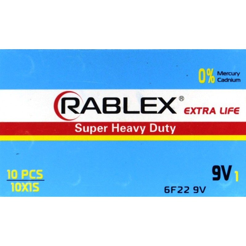 Батарейка сольова Rablex крона 6F22, 9V