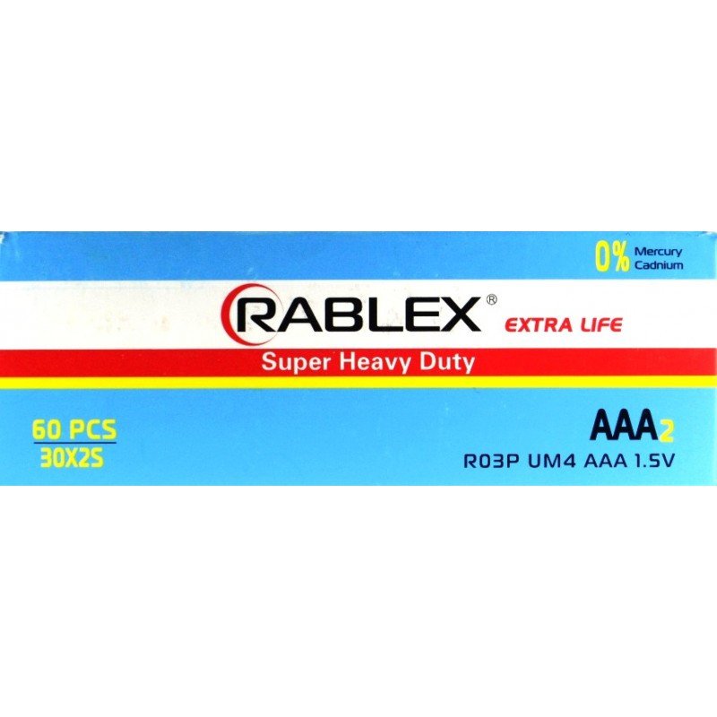Батарейка сольова Rablex R3, AAA, 1,5V, 4шт/уп