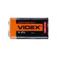 Батарейка сольова Videx крона 6F22, 9V