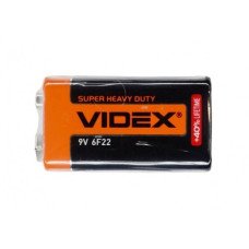 Батарейка сольова Videx крона 6F22, 9V