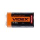Батарейка сольова Videx крона 6F22, 9V