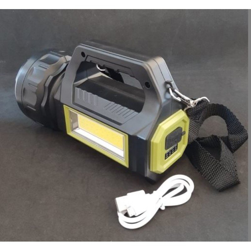 Ліхтар HEL-T95 кемпінговий акумуляторний із сонячною панеллю, 7 режимів