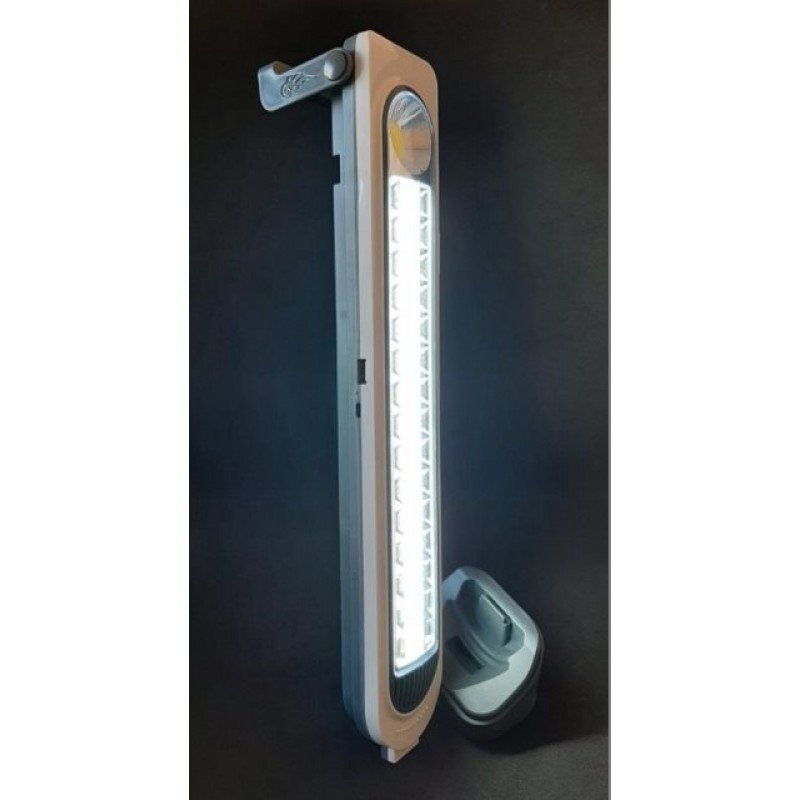 Ліхтар HEL-6855T акумуляторний з підставкою та сонячною панеллю, 5 режимів