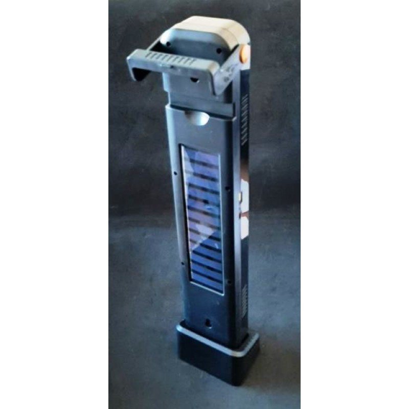 Ліхтар HEL-6866T акумуляторний з підставкою та сонячною панеллю, 5 режимів