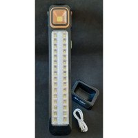 Ліхтар HEL-6866T акумуляторний з підставкою та сонячною панеллю, 5 режимів