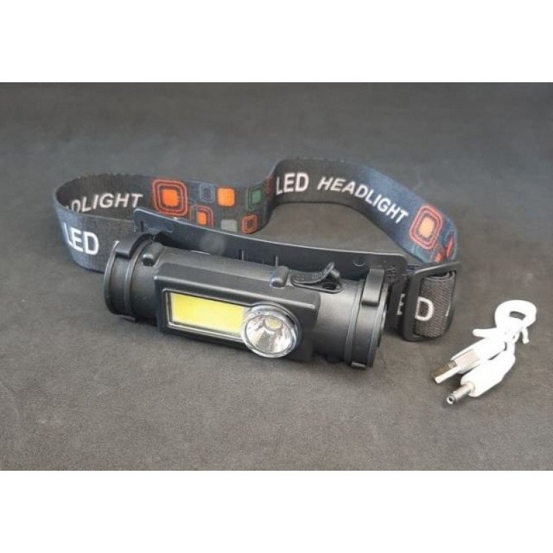 Ліхтар налобний HP-211 акумуляторний, 2 режими + магніт