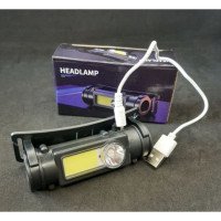 Ліхтар налобний HP-211 акумуляторний, 2 режими + магніт