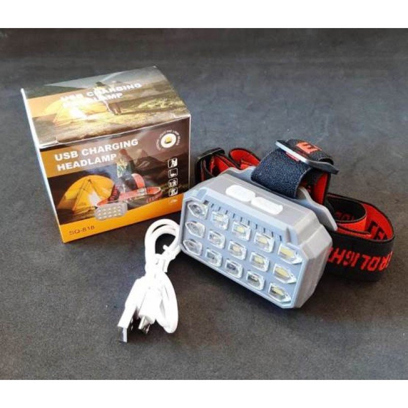 Ліхтар налобний SQ-818 акумуляторний, 4 режими