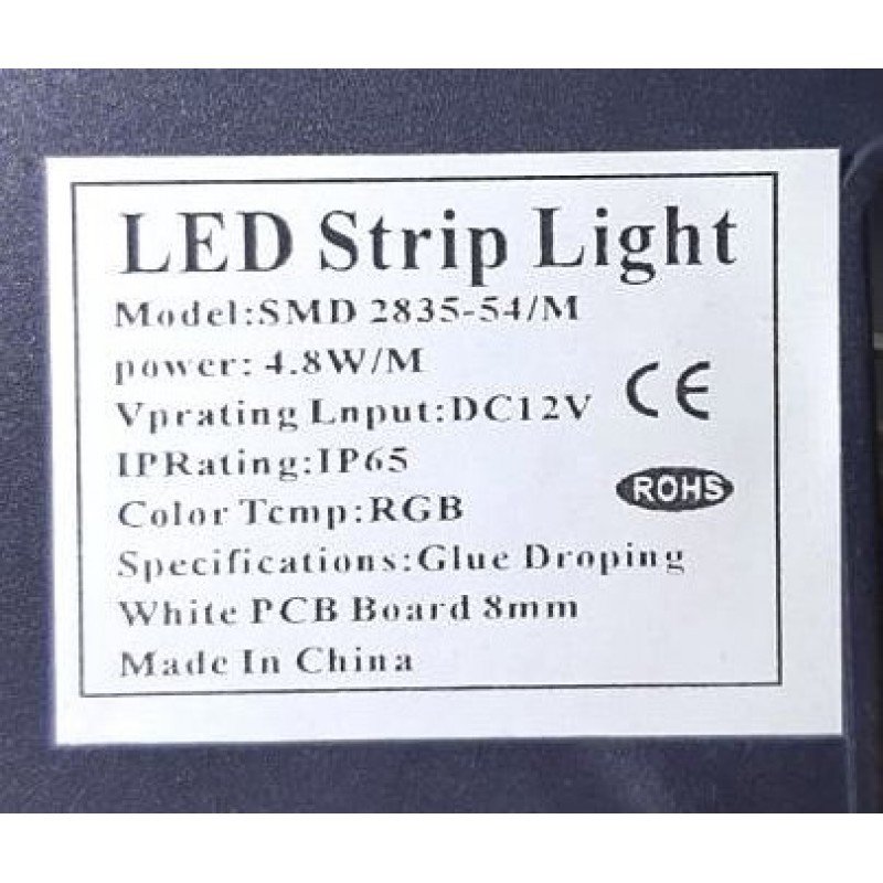 Світлодіодна LED стрічка 2835 54/M Комплект, кольоровий діод, 5м