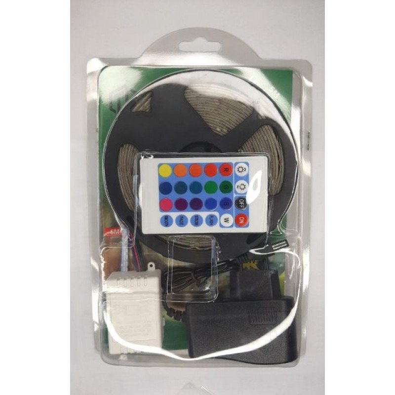Світлодіодна LED стрічка 2835 RGB Комплект, кольоровий діод, 5м