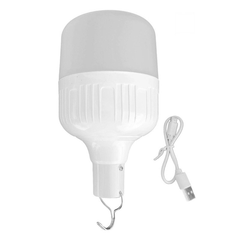 Лампа для кемпінгу акумуляторна, 30Вт з USB зарядкою та гачком