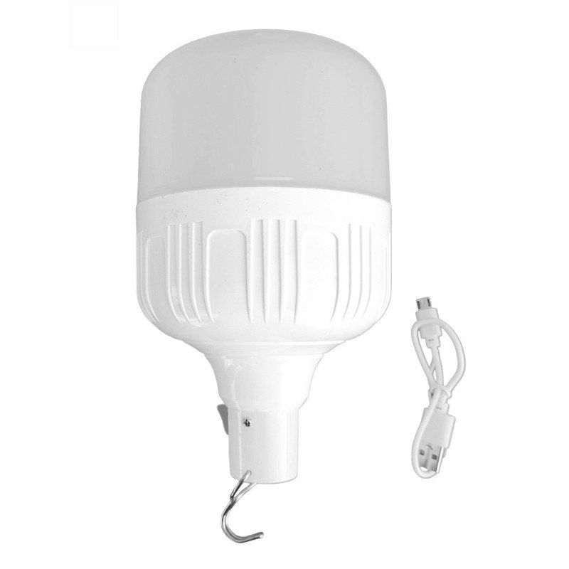 Лампа для кемпінгу акумуляторна, 40Вт з USB зарядкою та гачком