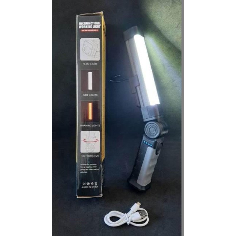 Ліхтар поворотний акумуляторний на магніті з гачком Multifunctional Working light