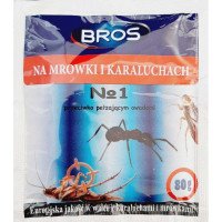 Інсектицид від тарганів та мурах Bros порошок, 80г