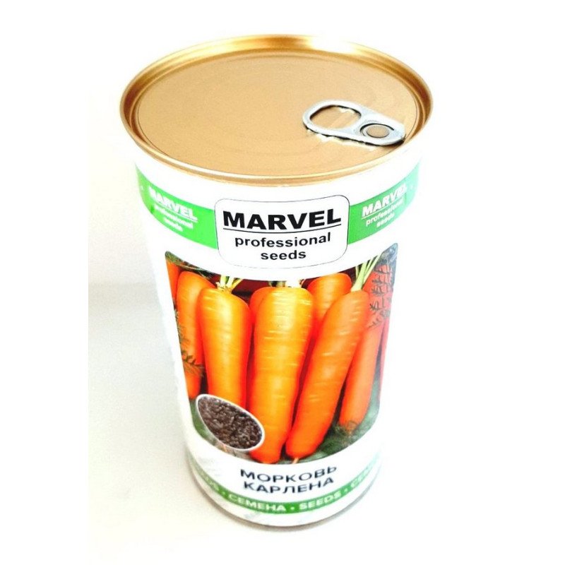 Насіння моркви Карлена, Польща, Marvel, банка 500г