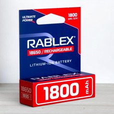 Акумулятор Rablex 18650 Li-ion, 1800mAh, 3,7V
