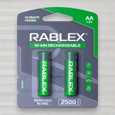 Акумулятор Rablex AA HR6 Ni-MH, 2500mAh, 1,2V, 2шт/уп
