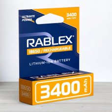 Акумулятор Rablex 18650 Li-ion, 3400mAh, 3,7V