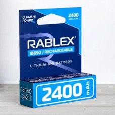 Акумулятор з захистом Rablex 18650 Li-ion. 2400mah, 3,7V