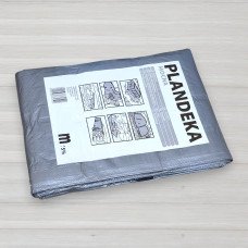 Тент поліпропіленовий сірий Plandeka, щільність 110г/м.кв, 4 Х 6м