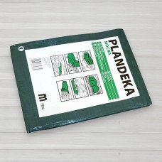 Тент поліпропіленовий зелений Plandeka, щільність 110г/м.кв, 3 Х 5м