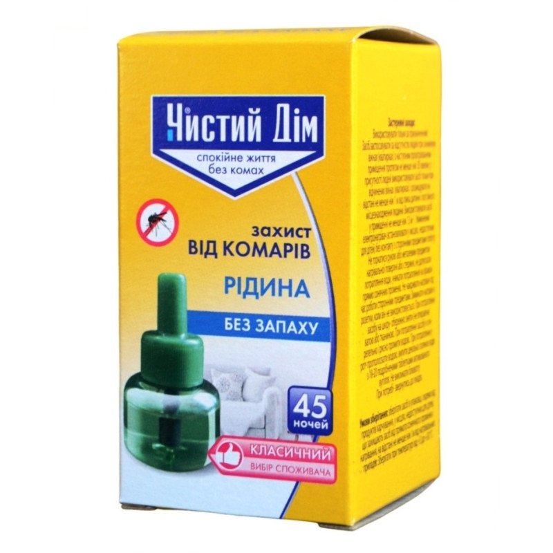 Рідина для фумігатора Чистий Дім 45 ночей, 30мл
