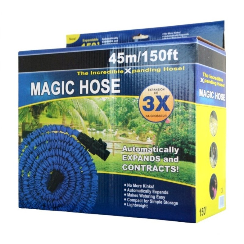 Шланг розтяжний Magic Hose 3Х з розпилювачем, 45м