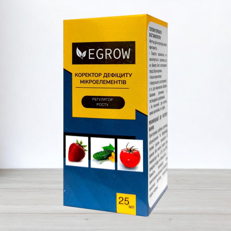 Регулятор росту Egrow, коректор дефіциту мікроелементів, 25мл